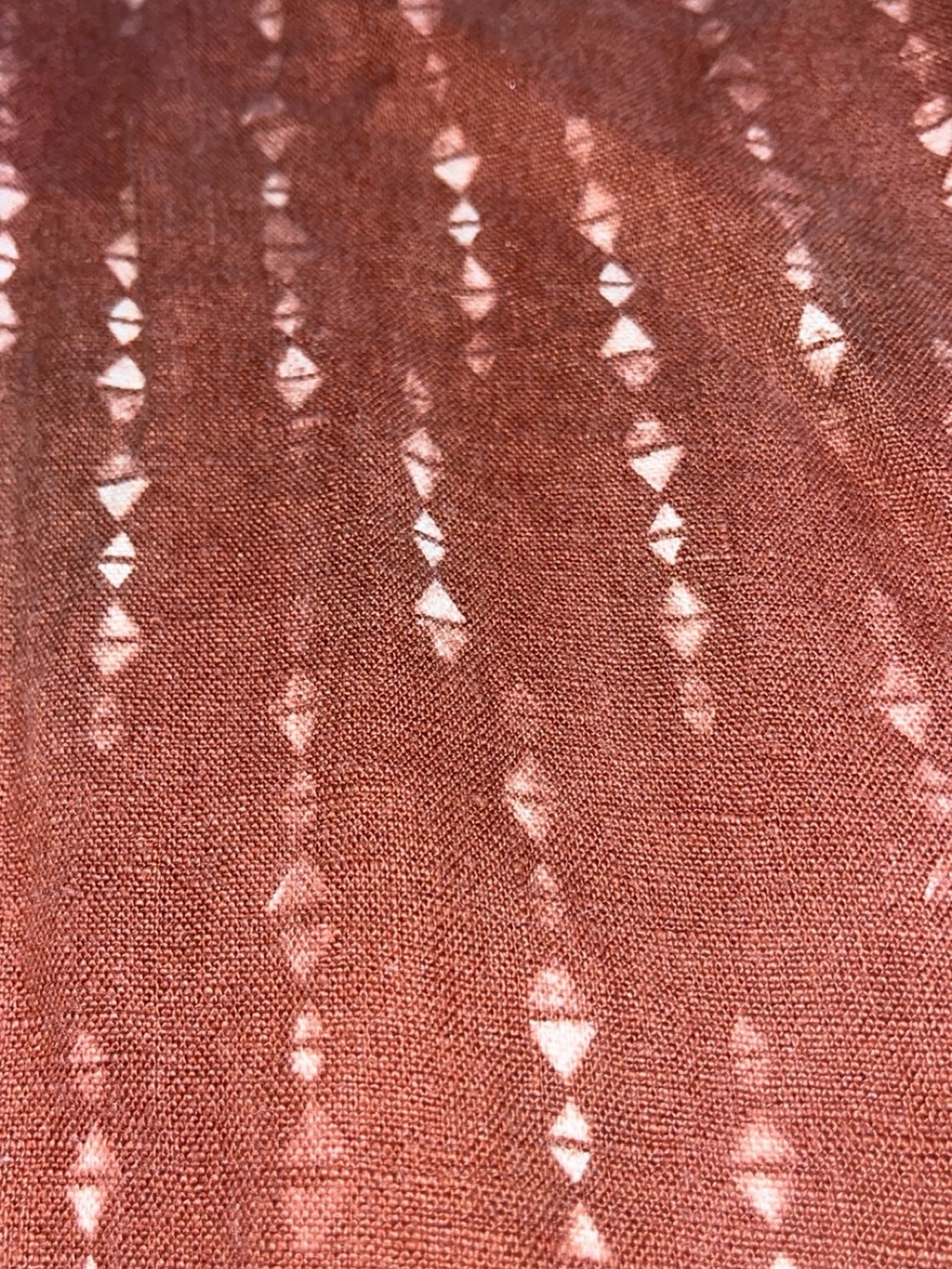 Rust Red Patterned Pants - Picture 2 of 3